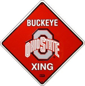 HangTime Ohio State University - Ohio Buckeyes 12x12 Crossing Sign