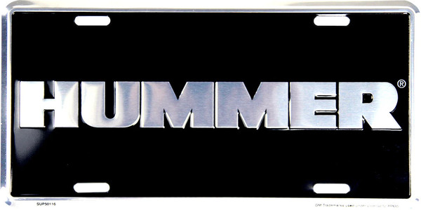 HangTime HUMMER Super Stock 6x12 License Plate