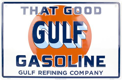 HangTime THAT GOOD GULF GASOLINE 12x18 Sign