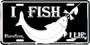 Hangtime I Fish Therefore I Lie 6x12 License Plate
