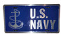 Hangtime US Navy 6x12 License Plate