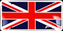 Hangtime Union Jack Flag 6x12 License Plate