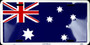 Hangtime Australia Flag 6x12 License Plate