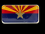 Hangtime Arizona State Flag 3x6 Bike Tag