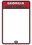 Hangtime University of Georgia - UGA Bulldogs  8x12 Dry Erase Board