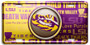 Hangtime Louisiana State University - LSU Tigers - Bullseye Style License Plate