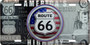 Hangtime  Route 66 - Bullseye Style License Plate