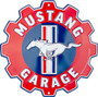 Hangtime Mustang Garage 24 inch Gear Garage Sign