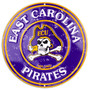 Hangtime East Carolina University - ECU Pirates - 12 inch circle sign