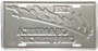 HangTime Chevy Heartbeat of America 6 x 12 Embossed aluminum license plate