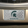 Hangtime Michigan State University -  Michigan State Spartans 6x12 Diamond Background License Plate
