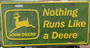 Hangtime Nothing Runs Like a Deere - John Deere license plate