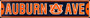 Hangtime Auburn University - Auburn Tigers Street Sign - AUBURN AVE