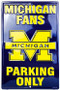 Hangtime University of Michigan - Michigan Wolverines Parking Sign