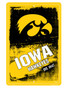 Hangtime University of Iowa - Iowa Hawkeys 12 x 16 inch Grunge Parking Sign