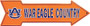 Hangtime Auburn University - Auburn Tigers - WAR EAGLE COUNTRY 6 x 20 inch Arrow Sign