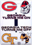 Hangtime University of Georgia - UGA Bulldogs - Single Light Switch Cover