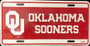 Hangtime University of Oklahoma - Oklahoma Sooners License Plate