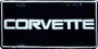 Hangtime CORVETTE on Black Background 6x12 License Plate