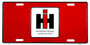 Hangtime International IH Logo on Red 6x12 License Plate