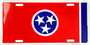 Hangtime Tennessee State Flag 6x12 License Plate