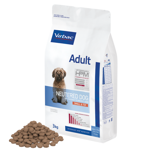 HPM Adult Neutered Dog S & Toy für kastrierte Hunde ab 10 Monaten (3kg)