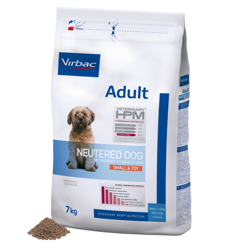HPM Adult Neutered Dog S & Toy für kastrierte Hunde ab 10 Monaten (7kg)