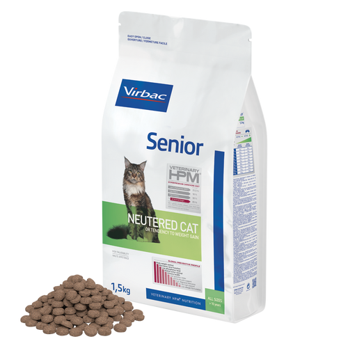 HPM Senior Neutered Cat Futter für kastrierte Katzen ab 10 Jahren (1,5kg)