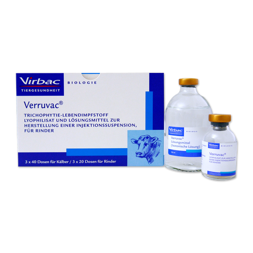 Verruvac (3* 40 Impfdosen für Kälber bzw. 3* 20 Impfdosen für Rinder)