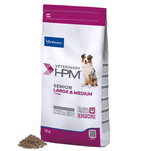 HPM Senior Dog L & M - für gr. und mittelgr. Rassen ab 6/8 Jahren (12 kg)