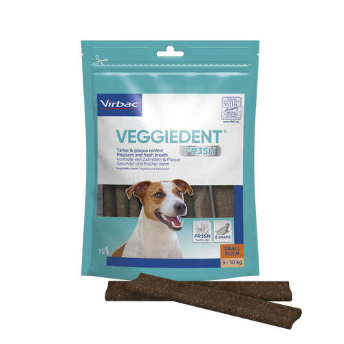 VeggieDent Kaustreifen Größe S (für Hunde von 5 bis 10 kg Körpergewicht)