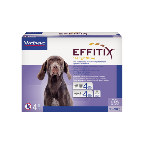 Effitix 134 mg/1200 mg Fipronil/Permethrin (Hunde 10 bis 20kg)