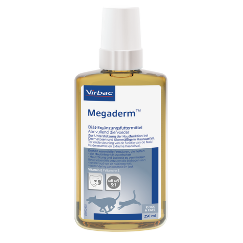 Megaderm Diät-Ergänzungsfuttermittel für Hunde und Katzen (250ml)