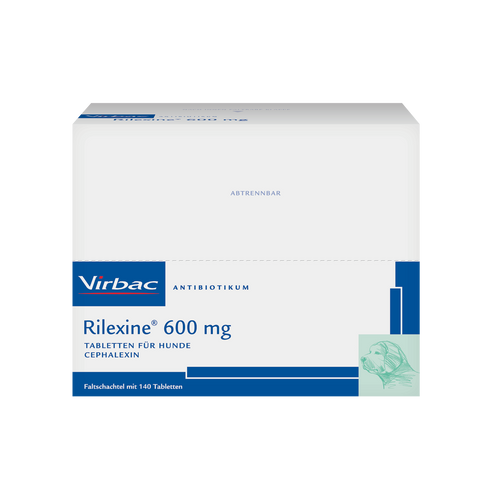 Rilexine 600 mg Cefalexin für Hunde (140 Tabletten)