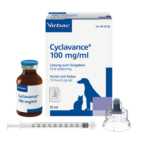 Cyclavance 100 mg/ml Ciclosporin für Hunde und Katzen (15ml)