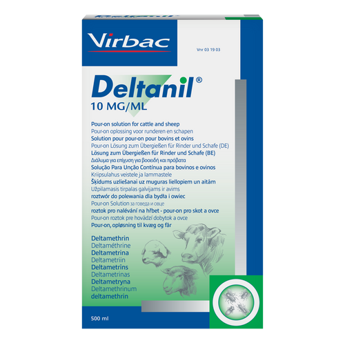 Deltanil 10 mg/ml Pour-on Deltamethrin für Rinder und Schafe (500ml)