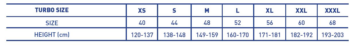 bathrobe size chart