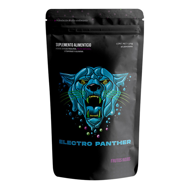 Bebida Isotónica en polvo para Deportistas Electro Panther - Frutos Rojos 1.3kg
