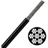 BLACK Vinyl Coated STAINLESS STEEL Cable, 1/16"-3/32", 7x7, 500 ft