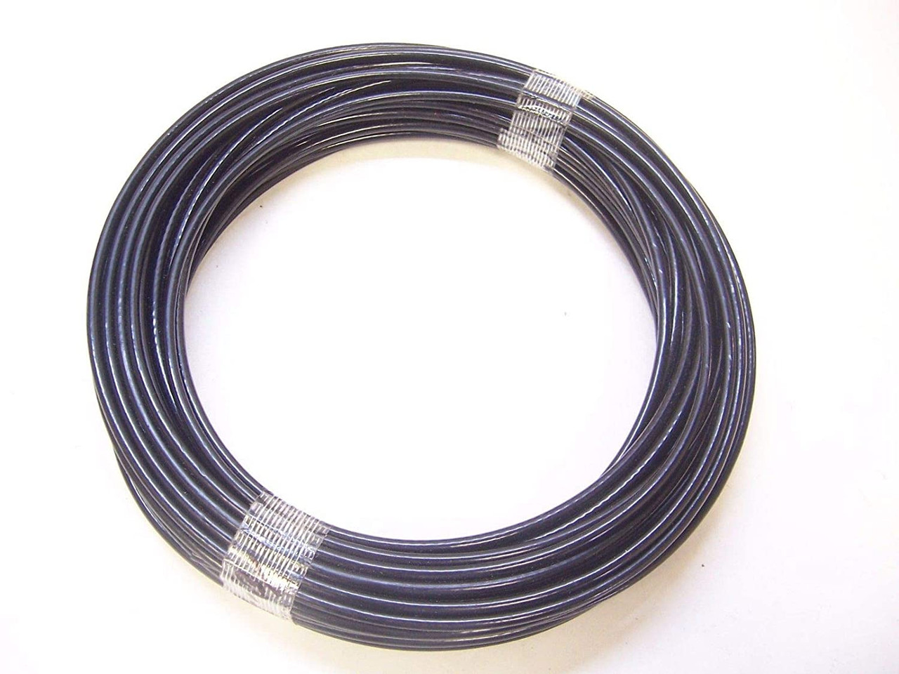 Black NYLON Coated Galvanized Cable, 1/8 - 3/16, 7x19, 50 ft Coil for Fitness Machines