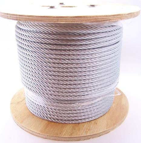 Galvanized Steel Cable 5/16", 7x19, 250 ft Reel