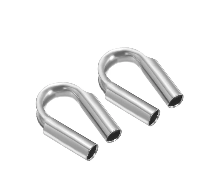 Stainless Steel Tubular Thimbles, 1/4". Pack of 25 pcs