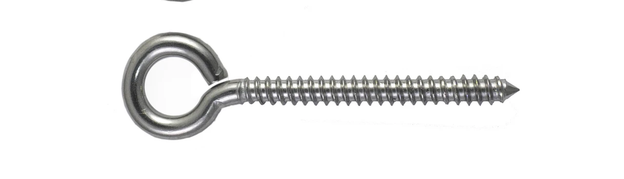 Type 316 Stainless Steel Lag Screw Eye Bolt, 5/16" X 3" (900 pcs)