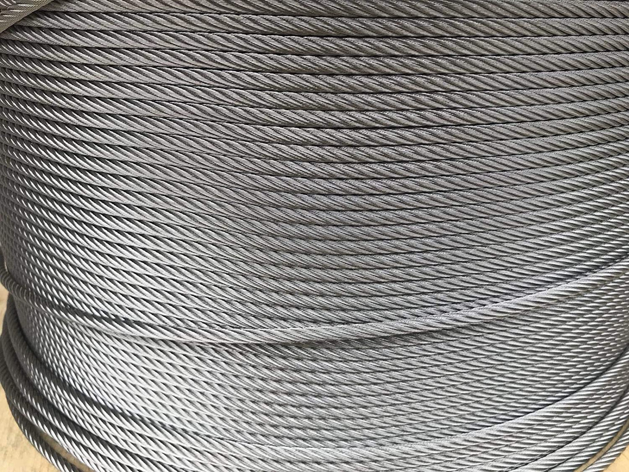 304 Stainless Steel Wire Rope 5/16", 7x19, 250 ft reel