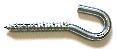 Screw Hook, 1/4" X 3-1/2", 5/16" Lag Thread, 100 pieces