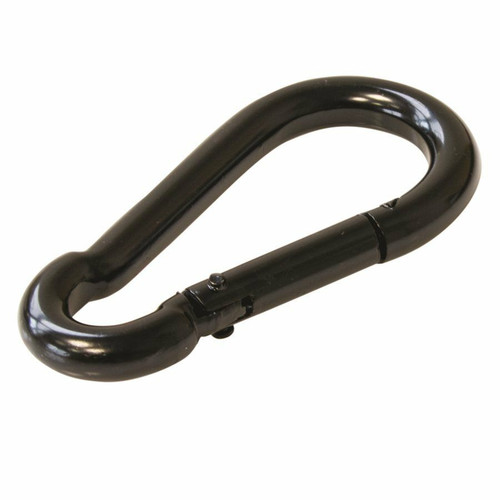 Black Coated Spring Hook, 5/16"