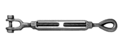 Drop Forged Turnbuckle, Jaw/Jaw, 5/8" x 12" Take-up