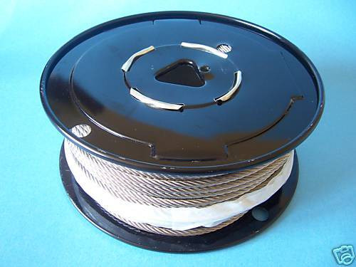 304 Stainless Steel Wire Rope 5/32", 7x19, 500 ft