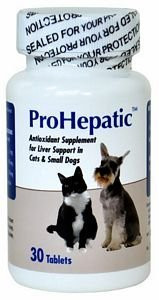 Prohepatic Liver Support Supplement for Cats Small Dogs (30 Tablets)