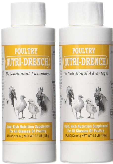BOVIDR LABORATO 617407594416 Nutri-Drench Poultry Solution 4 FL OZ ((2.Units))